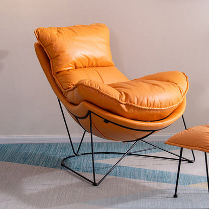 Balkon ligstoel luie schommelstoelen stof zachte gestoffeerde bankstoel