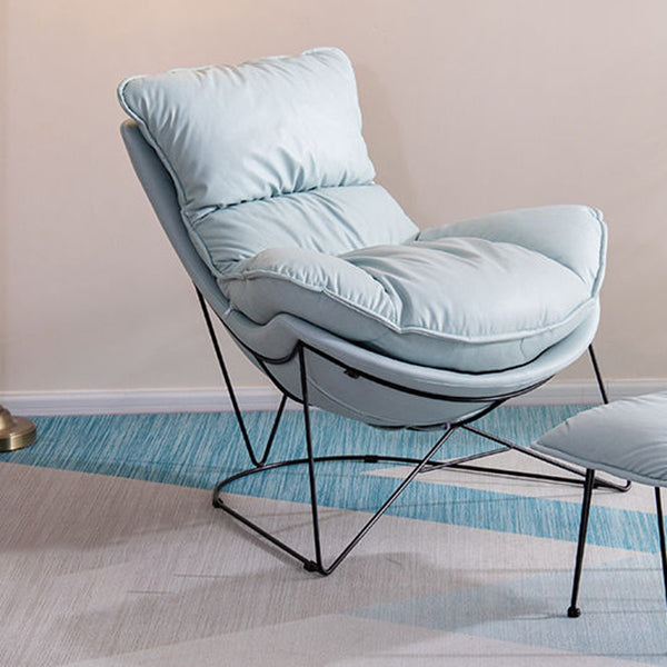 Balkon ligstoel luie schommelstoelen stof zachte gestoffeerde bankstoel