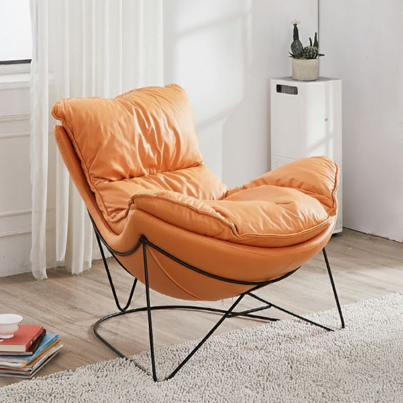 Balkon ligstoel luie schommelstoelen stof zachte gestoffeerde bankstoel