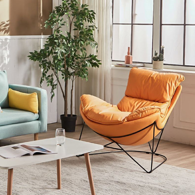 Balkon ligstoel luie schommelstoelen stof zachte gestoffeerde bankstoel