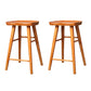 Industrial Armless Backless Counter Stool Wood Bar Stool with Pedal for Cafe Brown 2 Piece Set Counter Stool(26"H) Clearhalo 'Bar Furniture' 'Bar Stools' 'bar_stools' 'furn' 'furn_bar_stools' 'Furniture' 'Kitchen & Dining Furniture' 6555675