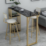 グラムバックレストバースツールゴールドメタルダイニングスツールクッション付き