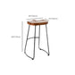 Contemporary Armless Bar Stools Solid Wood Barstool with Footrest Clearhalo 'Bar Furniture' 'Bar Stools' 'bar_stools' 'furn' 'furn_bar_stools' 'Furniture' 'Kitchen & Dining Furniture' 6555799