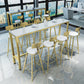 Tabouret de bar à coussin Glam avec pieds en métal doré