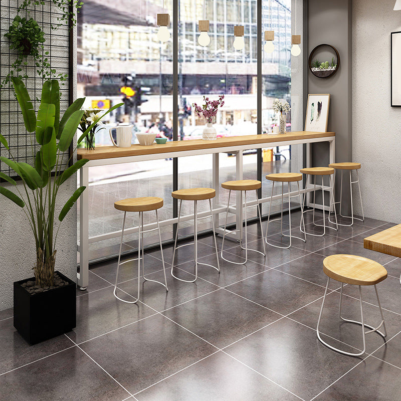 Wood Dining Stool Contemporary Backless Bar Stools with Footrest Clearhalo 'Bar Furniture' 'Bar Stools' 'bar_stools' 'furn' 'furn_bar_stools' 'Furniture' 'Kitchen & Dining Furniture' 6555856