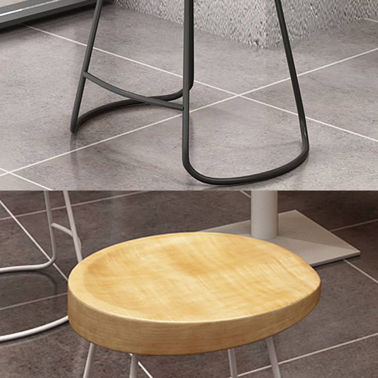 Wood Dining Stool Contemporary Backless Bar Stools with Footrest Clearhalo 'Bar Furniture' 'Bar Stools' 'bar_stools' 'furn' 'furn_bar_stools' 'Furniture' 'Kitchen & Dining Furniture' 6555863