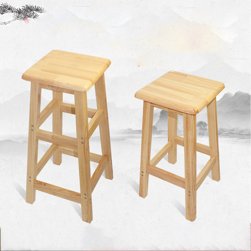 Industrial Solid Wood Bar Stool Backless Counter Stool for Restaurant Clearhalo 'Bar Furniture' 'Bar Stools' 'bar_stools' 'furn' 'furn_bar_stools' 'Furniture' 'Kitchen & Dining Furniture' 6555879