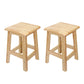 Industrial Solid Wood Bar Stool Backless Counter Stool for Restaurant 2 Piece Set Short Stool(18"H) Clearhalo 'Bar Furniture' 'Bar Stools' 'bar_stools' 'furn' 'furn_bar_stools' 'Furniture' 'Kitchen & Dining Furniture' 6555880