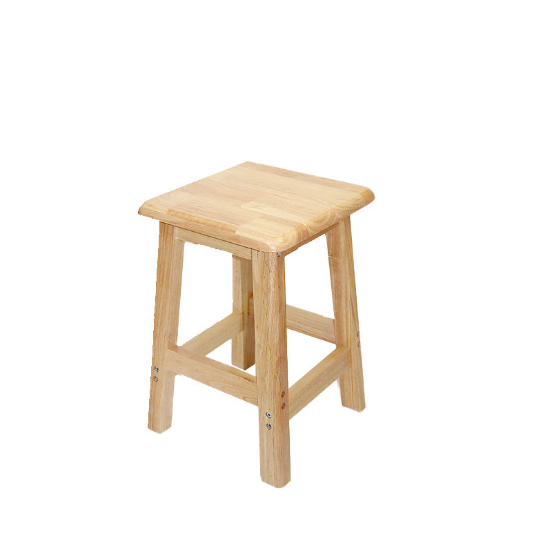 Industrial Solid Wood Bar Stool Backless Counter Stool for Restaurant 1 Piece Short Stool(18"H) Clearhalo 'Bar Furniture' 'Bar Stools' 'bar_stools' 'furn' 'furn_bar_stools' 'Furniture' 'Kitchen & Dining Furniture' 6555888