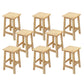 Industrial Solid Wood Bar Stool Backless Counter Stool for Restaurant 8 Piece Set Short Stool(20"H) Clearhalo 'Bar Furniture' 'Bar Stools' 'bar_stools' 'furn' 'furn_bar_stools' 'Furniture' 'Kitchen & Dining Furniture' 6555895