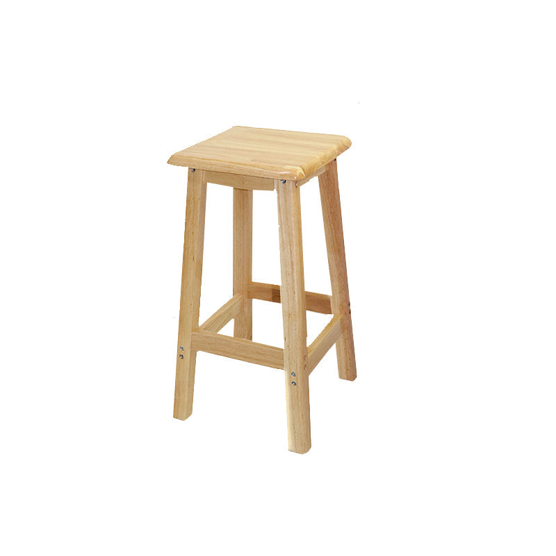 Industrial Solid Wood Bar Stool Backless Counter Stool for Restaurant 1 Piece Counter Stool (23.5"H) Clearhalo 'Bar Furniture' 'Bar Stools' 'bar_stools' 'furn' 'furn_bar_stools' 'Furniture' 'Kitchen & Dining Furniture' 6555896