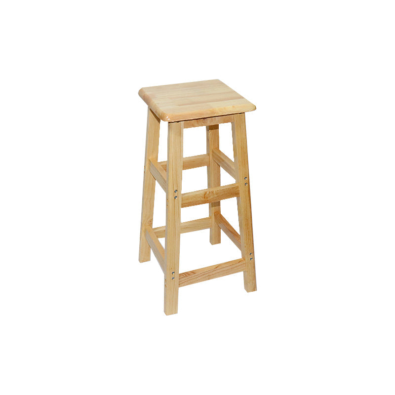 Industrial Solid Wood Bar Stool Backless Counter Stool for Restaurant 1 Piece Bar Stool(28"H) Clearhalo 'Bar Furniture' 'Bar Stools' 'bar_stools' 'furn' 'furn_bar_stools' 'Furniture' 'Kitchen & Dining Furniture' 6555901