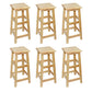 Industrial Solid Wood Bar Stool Backless Counter Stool for Restaurant 6 Piece Set Bar Stool(28"H) Clearhalo 'Bar Furniture' 'Bar Stools' 'bar_stools' 'furn' 'furn_bar_stools' 'Furniture' 'Kitchen & Dining Furniture' 6555904
