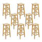 Industrial Solid Wood Bar Stool Backless Counter Stool for Restaurant 8 Piece Set Bar Stool(31"H) Clearhalo 'Bar Furniture' 'Bar Stools' 'bar_stools' 'furn' 'furn_bar_stools' 'Furniture' 'Kitchen & Dining Furniture' 6555910
