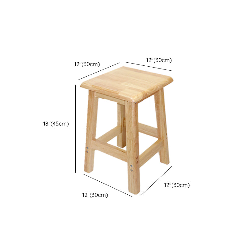 Industrial Solid Wood Bar Stool Backless Counter Stool for Restaurant Clearhalo 'Bar Furniture' 'Bar Stools' 'bar_stools' 'furn' 'furn_bar_stools' 'Furniture' 'Kitchen & Dining Furniture' 6555911