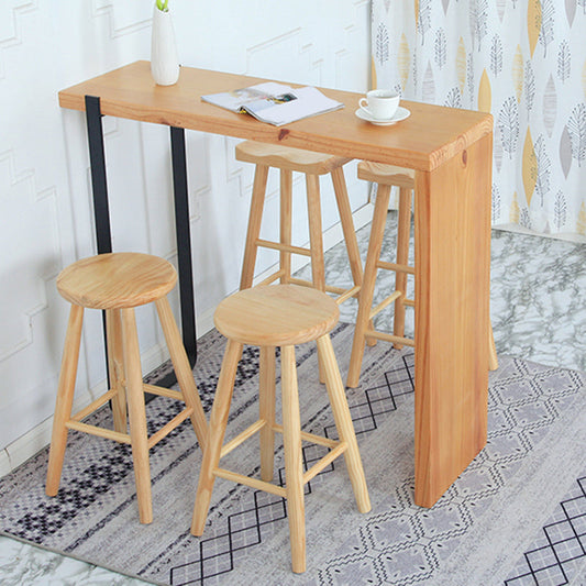 Industrial Solid Wood Bar Stool Backless Counter Stool for Bristol Clearhalo 'Bar Furniture' 'Bar Stools' 'bar_stools' 'furn' 'furn_bar_stools' 'Furniture' 'Kitchen & Dining Furniture' 6555930