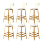 Metal Barstool Industrial Armless Bar Stool with Gold Metal Legs