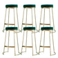 Metal Barstool Industrial Armless Bar Stool with Gold Metal Legs