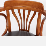 Sgabelli da bar armato industriale in legno di quercia con poggiapiedi