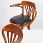 Industrial Armed Bar Stools Oak Wood Dining Stool with Footrest Clearhalo 'Bar Furniture' 'Bar Stools' 'bar_stools' 'furn' 'furn_bar_stools' 'Furniture' 'Kitchen & Dining Furniture' 6555979
