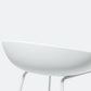 Kunststoff-Barhocker, industrieller armloser Barhocker mit Metallbeinen