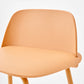 Indoor Glam Armless Low Back Bar Stool Plastic Stool with Steel Legs
