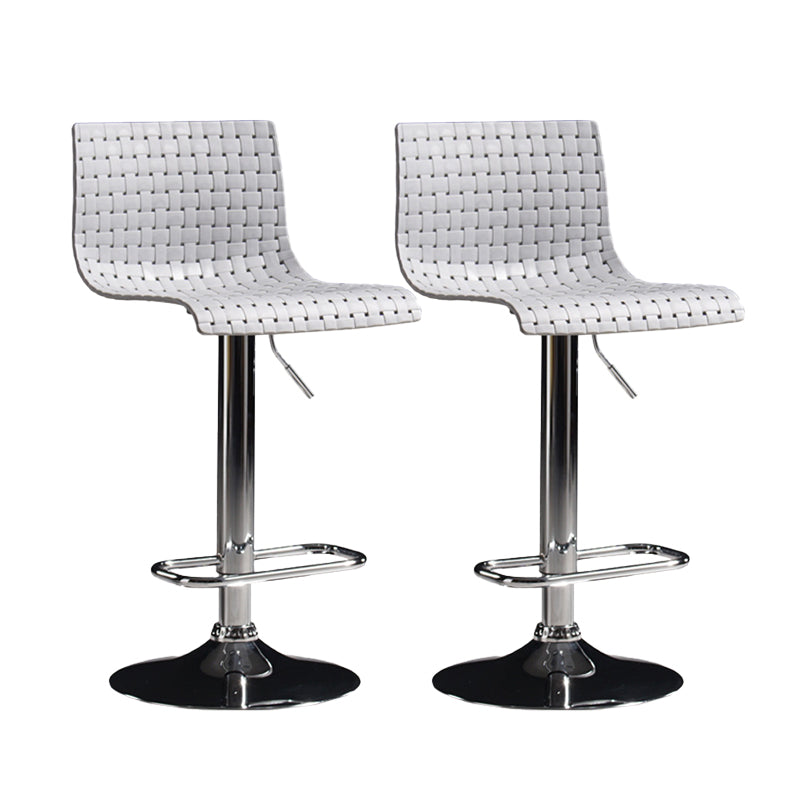 Plastic Bar Stool Adjustable Height Counter Stool for Bristol Grey 2 Piece Set Clearhalo 'Bar Furniture' 'Bar Stools' 'bar_stools' 'furn' 'furn_bar_stools' 'Furniture' 'Kitchen & Dining Furniture' 6556338