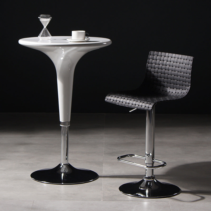 Plastic Bar Stool Adjustable Height Counter Stool for Bristol Black 1 Piece Clearhalo 'Bar Furniture' 'Bar Stools' 'bar_stools' 'furn' 'furn_bar_stools' 'Furniture' 'Kitchen & Dining Furniture' 6556339