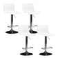 Plastic Bar Stool Adjustable Height Counter Stool for Bristol White 4 Piece Set Clearhalo 'Bar Furniture' 'Bar Stools' 'bar_stools' 'furn' 'furn_bar_stools' 'Furniture' 'Kitchen & Dining Furniture' 6556349