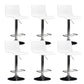Plastic Bar Stool Adjustable Height Counter Stool for Bristol White 6 Piece Set Clearhalo 'Bar Furniture' 'Bar Stools' 'bar_stools' 'furn' 'furn_bar_stools' 'Furniture' 'Kitchen & Dining Furniture' 6556351
