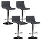 Plastic Bar Stool Adjustable Height Counter Stool for Bristol Black 4 Piece Set Clearhalo 'Bar Furniture' 'Bar Stools' 'bar_stools' 'furn' 'furn_bar_stools' 'Furniture' 'Kitchen & Dining Furniture' 6556357