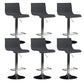 Plastic Bar Stool Adjustable Height Counter Stool for Bristol Black 6 Piece Set Clearhalo 'Bar Furniture' 'Bar Stools' 'bar_stools' 'furn' 'furn_bar_stools' 'Furniture' 'Kitchen & Dining Furniture' 6556358