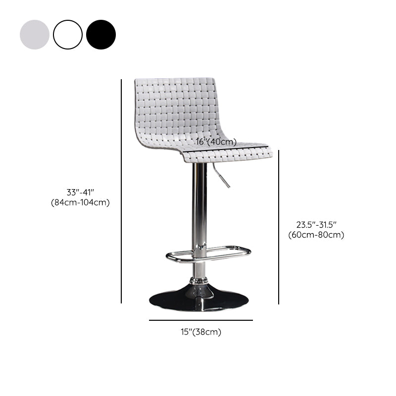 Plastic Bar Stool Adjustable Height Counter Stool for Bristol Clearhalo 'Bar Furniture' 'Bar Stools' 'bar_stools' 'furn' 'furn_bar_stools' 'Furniture' 'Kitchen & Dining Furniture' 6556360