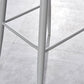 Indoor Glam Low Back Bar Stool Armless Metal and Plastic Bar Stool