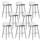 Indoor Glam Low Back Bar Stool Armless Metal and Plastic Bar Stool