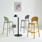 Industrial Armless Low Back Bar Stool Indoor Stackable Plastic Bar Stool Clearhalo 'Bar Furniture' 'Bar Stools' 'bar_stools' 'furn' 'furn_bar_stools' 'Furniture' 'Kitchen & Dining Furniture' 6556428