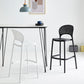 Industrial Armless Low Back Bar Stool Indoor Stackable Plastic Bar Stool Clearhalo 'Bar Furniture' 'Bar Stools' 'bar_stools' 'furn' 'furn_bar_stools' 'Furniture' 'Kitchen & Dining Furniture' 6556433