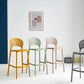 Industrial Armless Low Back Bar Stool Indoor Stackable Plastic Bar Stool Clearhalo 'Bar Furniture' 'Bar Stools' 'bar_stools' 'furn' 'furn_bar_stools' 'Furniture' 'Kitchen & Dining Furniture' 6556446