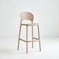 Industrial Armless Low Back Bar Stool Indoor Stackable Plastic Bar Stool Pink 1 Piece Clearhalo 'Bar Furniture' 'Bar Stools' 'bar_stools' 'furn' 'furn_bar_stools' 'Furniture' 'Kitchen & Dining Furniture' 6556460