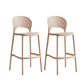 Industrial Armless Low Back Bar Stool Indoor Stackable Plastic Bar Stool Pink 2 Piece Set Clearhalo 'Bar Furniture' 'Bar Stools' 'bar_stools' 'furn' 'furn_bar_stools' 'Furniture' 'Kitchen & Dining Furniture' 6556461