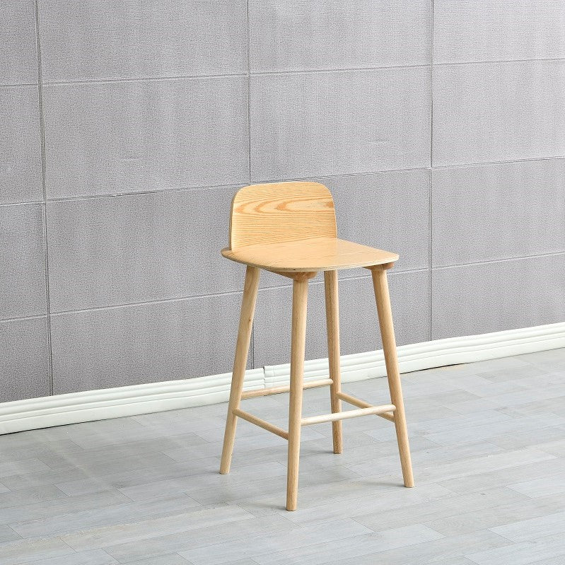 Ash Solid Wood Bar Stool Counter Height Indoor Industrial Armless Stool Wood 1 Piece Clearhalo 'Bar Furniture' 'Bar Stools' 'bar_stools' 'furn' 'furn_bar_stools' 'Furniture' 'Kitchen & Dining Furniture' 6556488