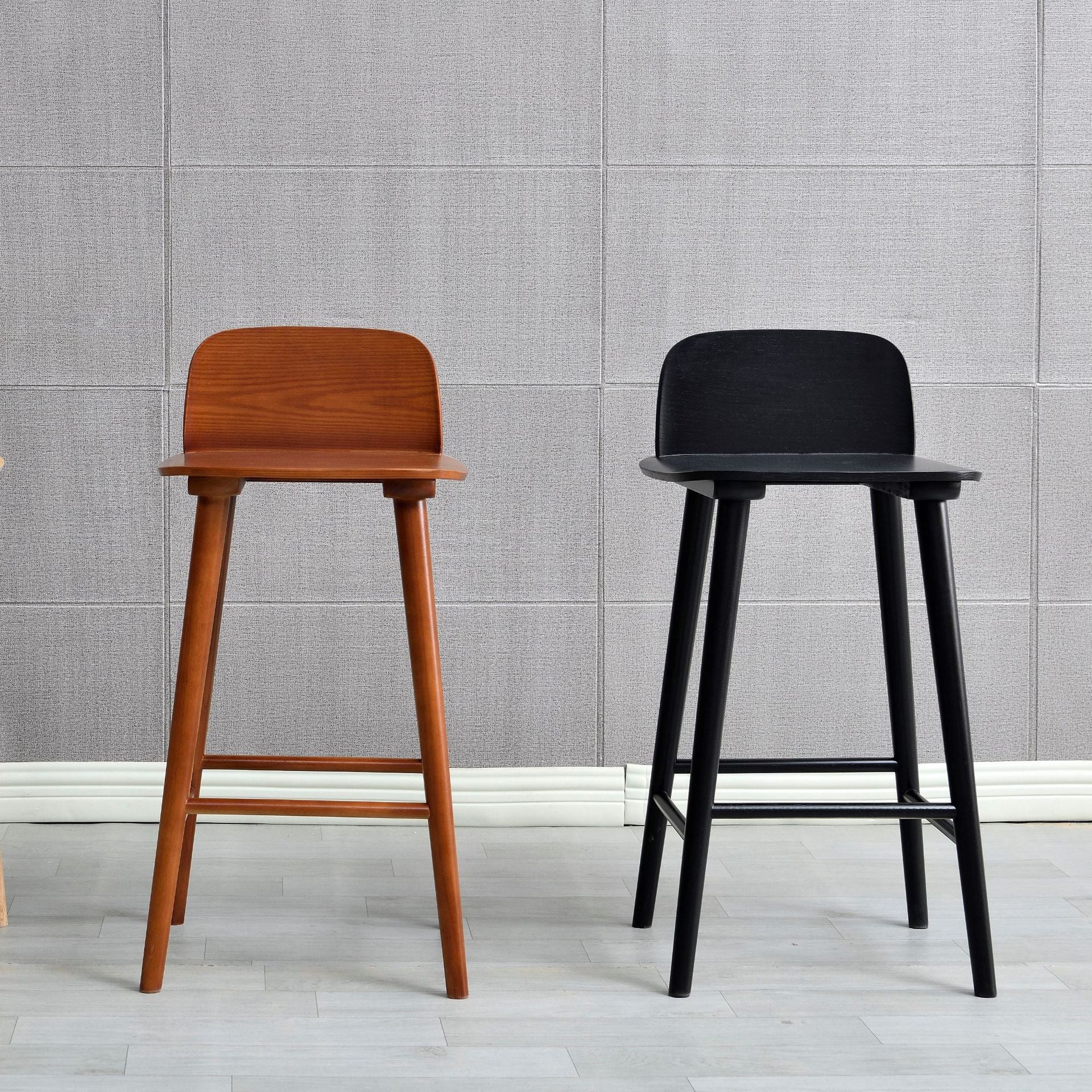 Ash Solid Wood Bar Stool Counter Height Indoor Industrial Armless Stool Clearhalo 'Bar Furniture' 'Bar Stools' 'bar_stools' 'furn' 'furn_bar_stools' 'Furniture' 'Kitchen & Dining Furniture' 6556492