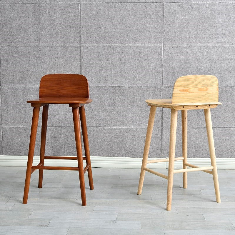 Ash Solid Wood Bar Stool Counter Height Indoor Industrial Armless Stool Clearhalo 'Bar Furniture' 'Bar Stools' 'bar_stools' 'furn' 'furn_bar_stools' 'Furniture' 'Kitchen & Dining Furniture' 6556494