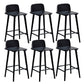 Ash Solid Wood Bar Stool Counter Height Indoor Industrial Armless Stool Black 6 Piece Set Clearhalo 'Bar Furniture' 'Bar Stools' 'bar_stools' 'furn' 'furn_bar_stools' 'Furniture' 'Kitchen & Dining Furniture' 6556504