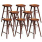 Industrial Armless Bar Stools Wood Dining Stool with Footrest Coffee 8 Piece Set Clearhalo 'Bar Furniture' 'Bar Stools' 'bar_stools' 'furn' 'furn_bar_stools' 'Furniture' 'Kitchen & Dining Furniture' 6556754