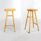 Industrial Armless Bar Stools Wood Dining Stool with Footrest Clearhalo 'Bar Furniture' 'Bar Stools' 'bar_stools' 'furn' 'furn_bar_stools' 'Furniture' 'Kitchen & Dining Furniture' 6556765