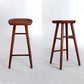 Industrial Armless Bar Stools Wood Dining Stool with Footrest Clearhalo 'Bar Furniture' 'Bar Stools' 'bar_stools' 'furn' 'furn_bar_stools' 'Furniture' 'Kitchen & Dining Furniture' 6556766