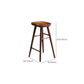 Industrial Armless Bar Stools Wood Dining Stool with Footrest Clearhalo 'Bar Furniture' 'Bar Stools' 'bar_stools' 'furn' 'furn_bar_stools' 'Furniture' 'Kitchen & Dining Furniture' 6556769