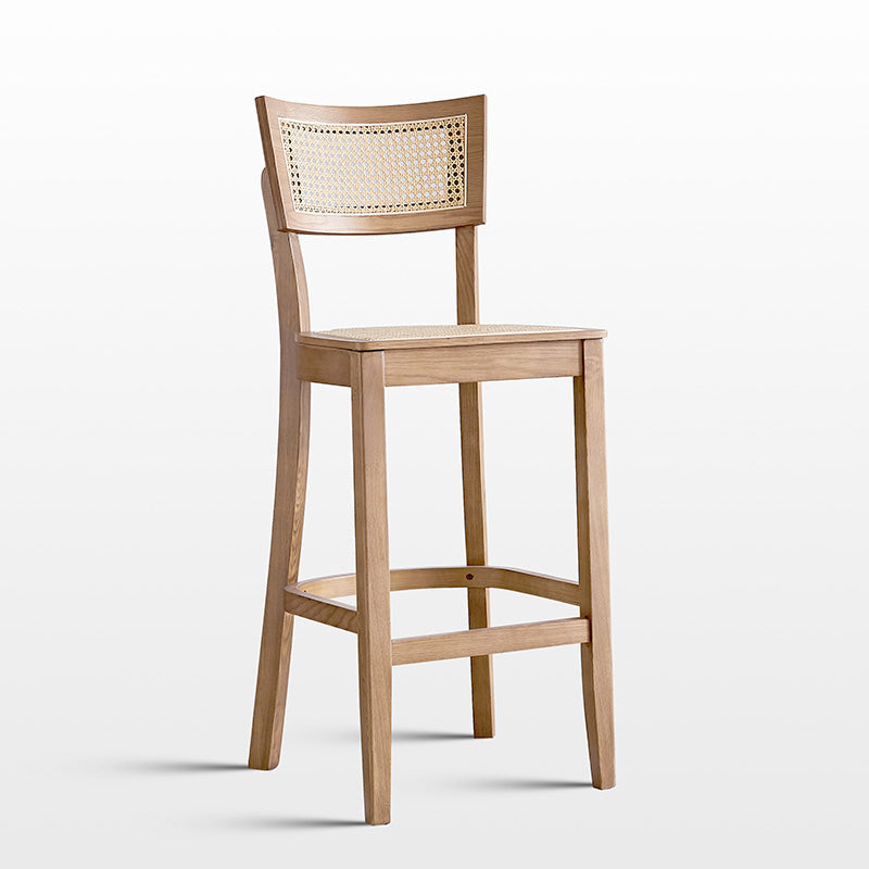 Contemporary Solid Wood Frame Stool Low Back Armless Bar Stool Wood 1 Piece Clearhalo 'Bar Furniture' 'Bar Stools' 'bar_stools' 'furn' 'furn_bar_stools' 'Furniture' 'Kitchen & Dining Furniture' 6556784
