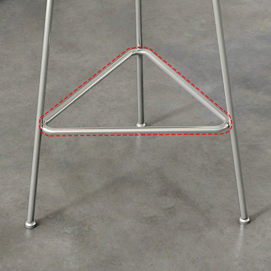 Contemporary Indoor Metal Bar Stool Backless Upholstered Bar Stool